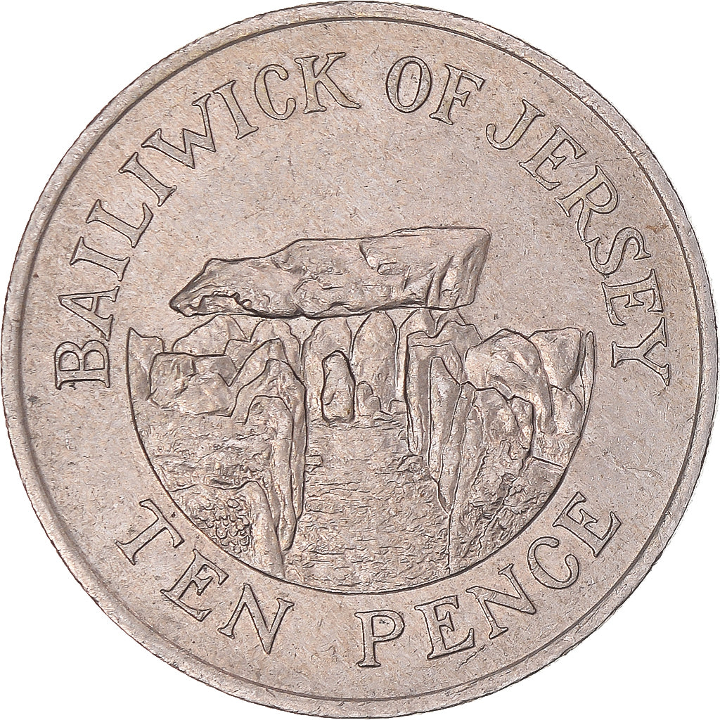 Monnaie, Jersey, 10 Pence, 1990