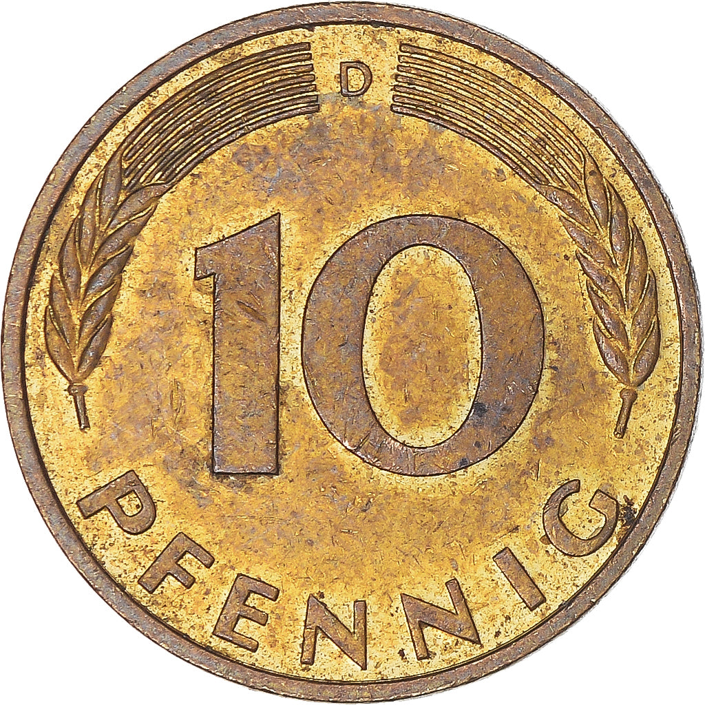 Munten, Duitsland, 10 Pfennig, 1996