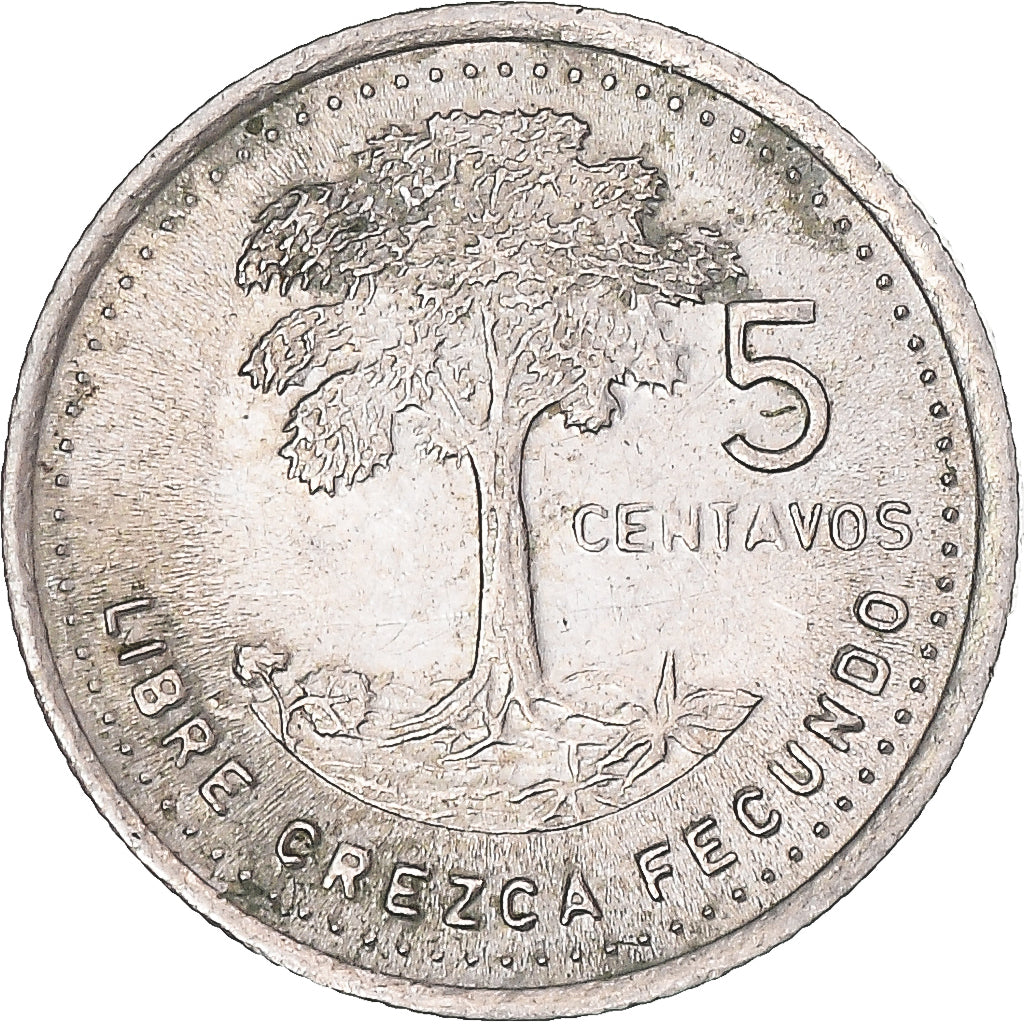 Monnaie, Guatemala, 5 Centavos, 1988