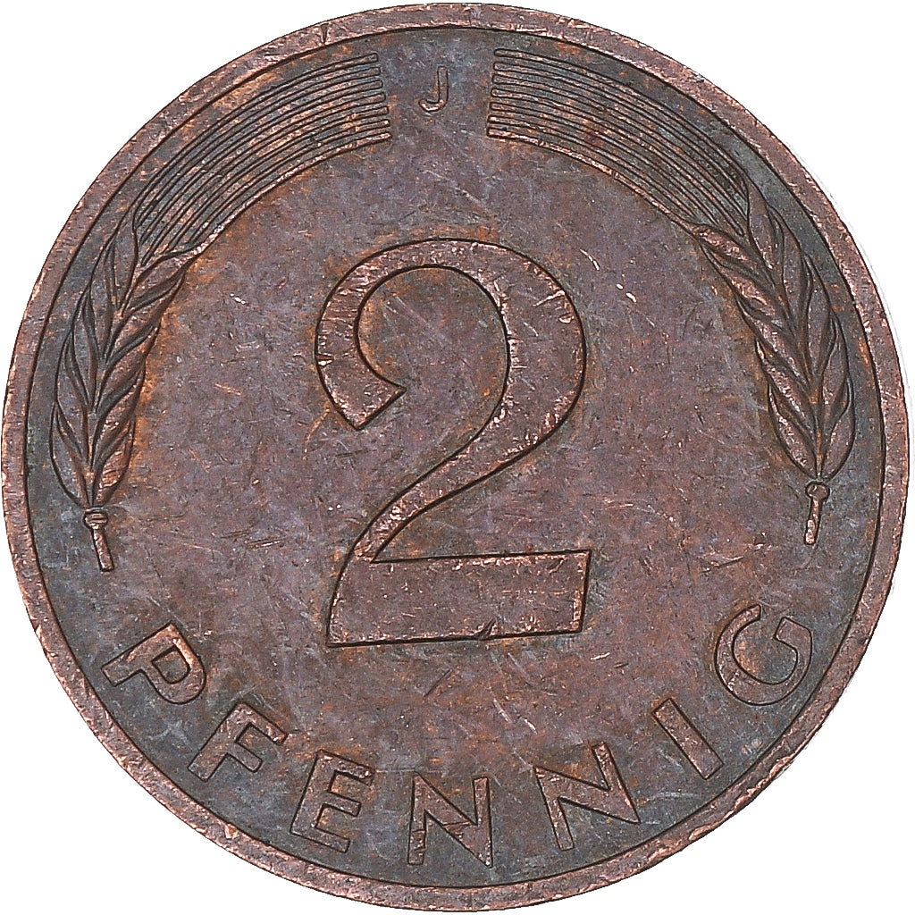 Moneta, Germania, 2 Pfennig, 1978
