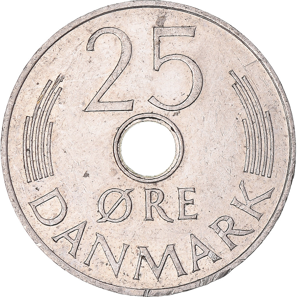 Munten, Denemarken, 25 Öre, 1974