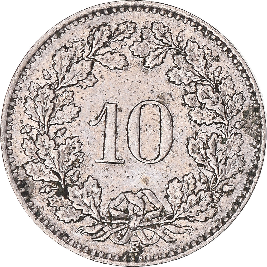Moneda, Suiza, 10 Rappen, 1958