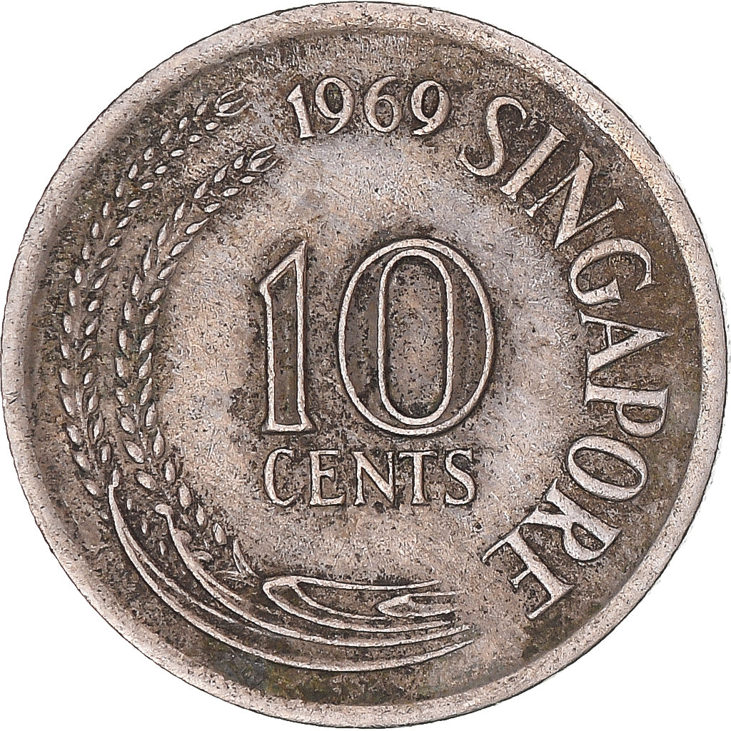 Coin, Singapore, 10 Cents, 1969