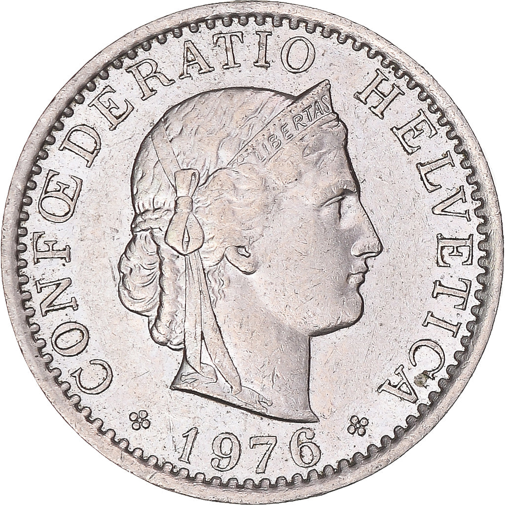 Moneda, Suiza, 20 Rappen, 1976