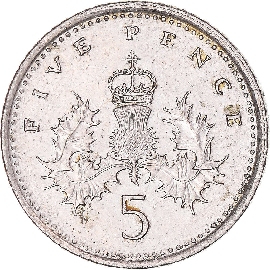 Moeda, Grã-Bretanha, 5 Pence, 1995