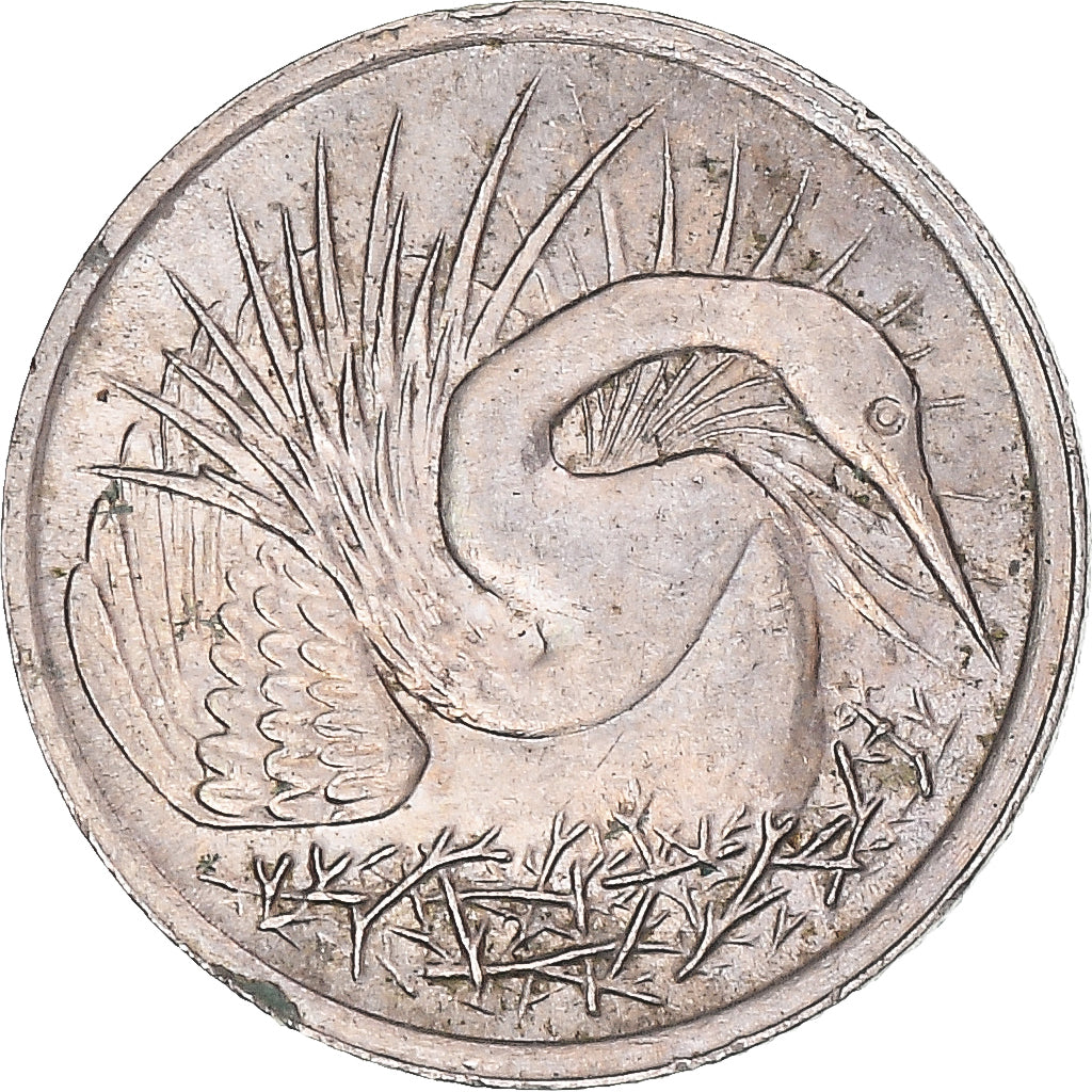 Moeda, Singapura, 5 Cents, 1976
