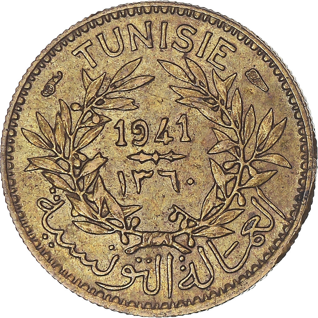 Moneta, Tunisia, 50 Centimes, 1941