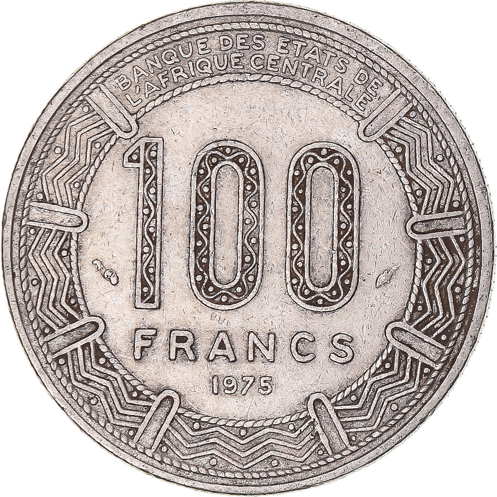 Coin, Chad, 100 Francs, 1975