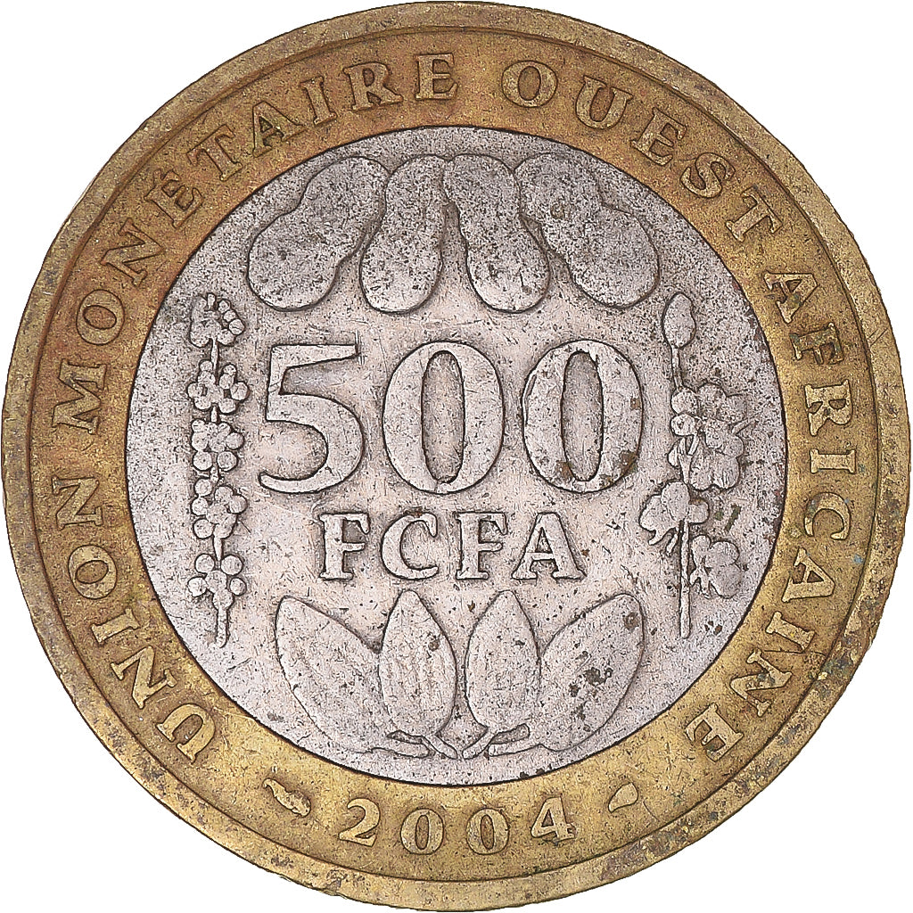 Moeda, África Ocidental, 500 Francs, 2004