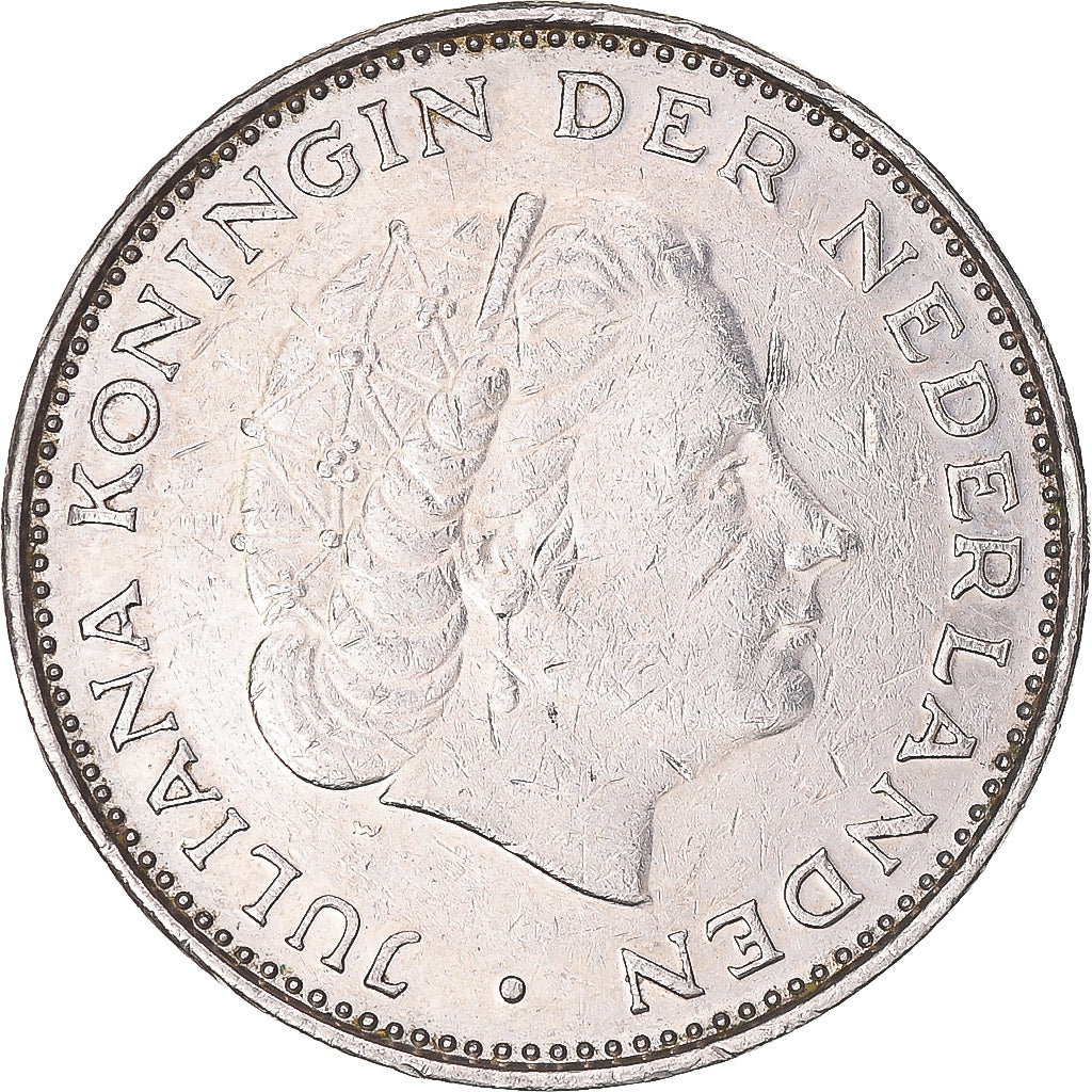Moeda, Países Baixos, 2-1/2 Gulden, 1971