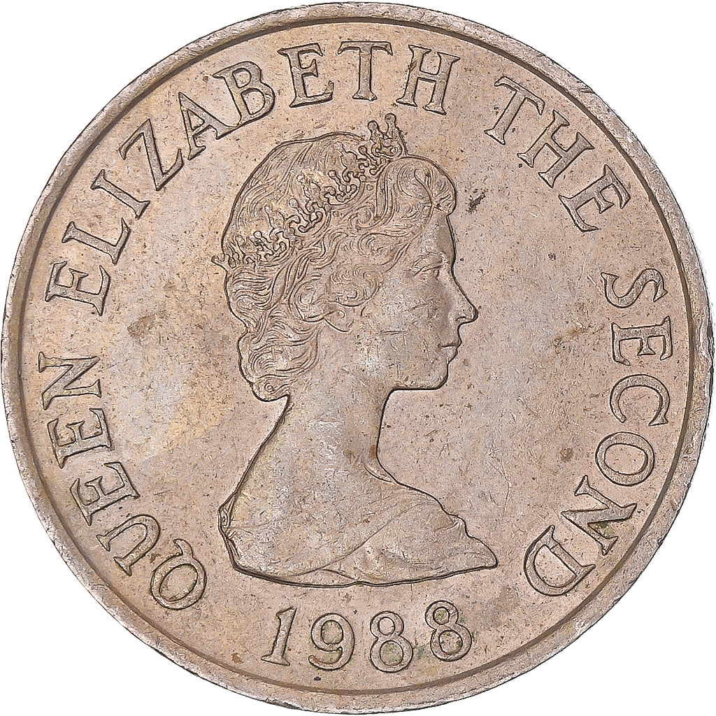 Monnaie, Jersey, 10 Pence, 1988