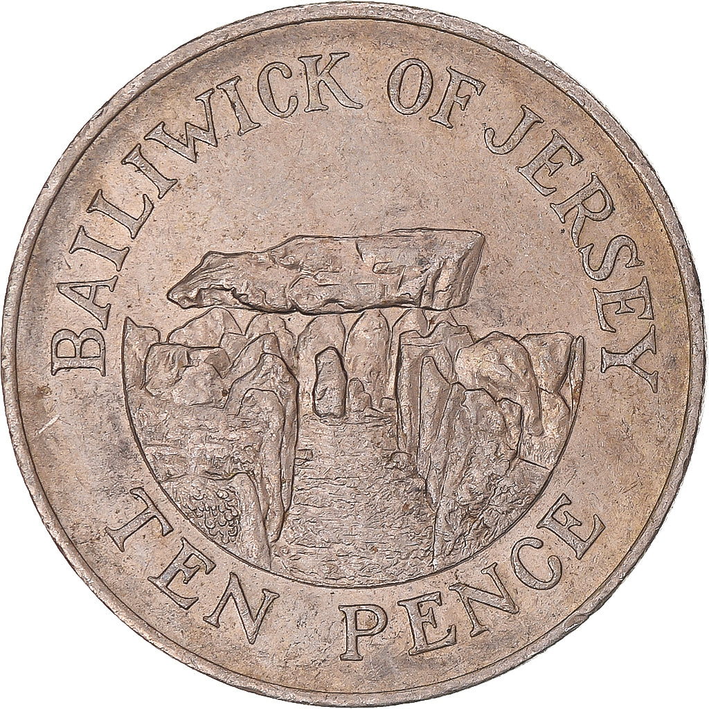Monnaie, Jersey, 10 Pence, 1988