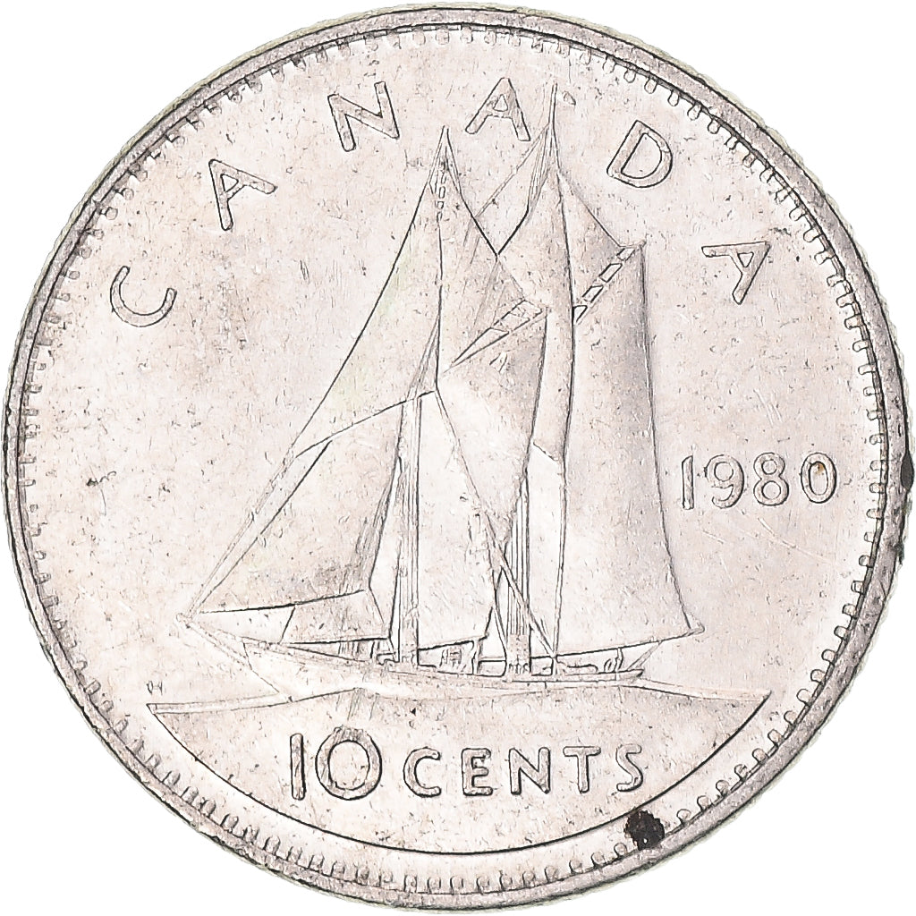 Moneta, Canada, 10 Cents, 1980
