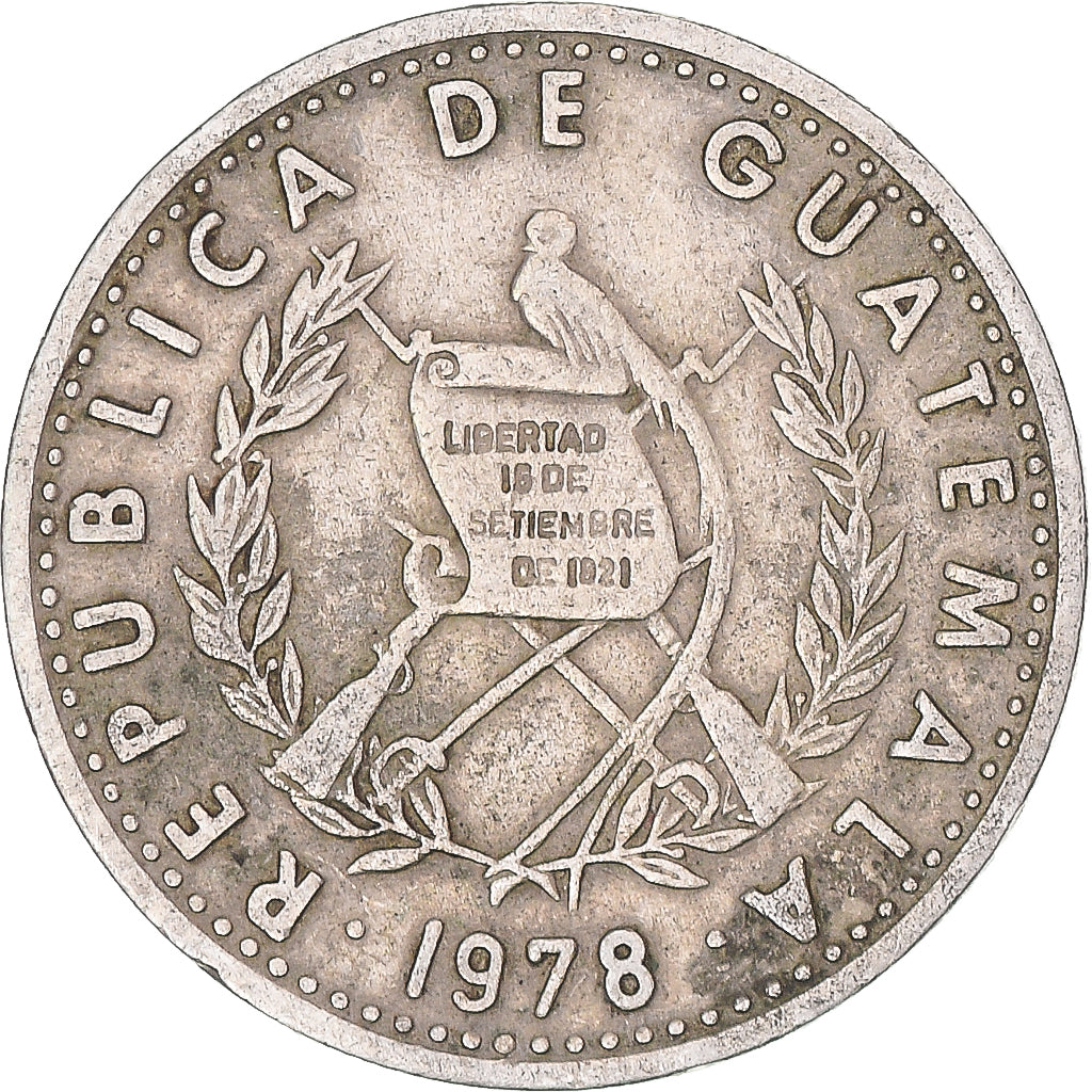 Coin, Guatemala, 10 Centavos, 1978