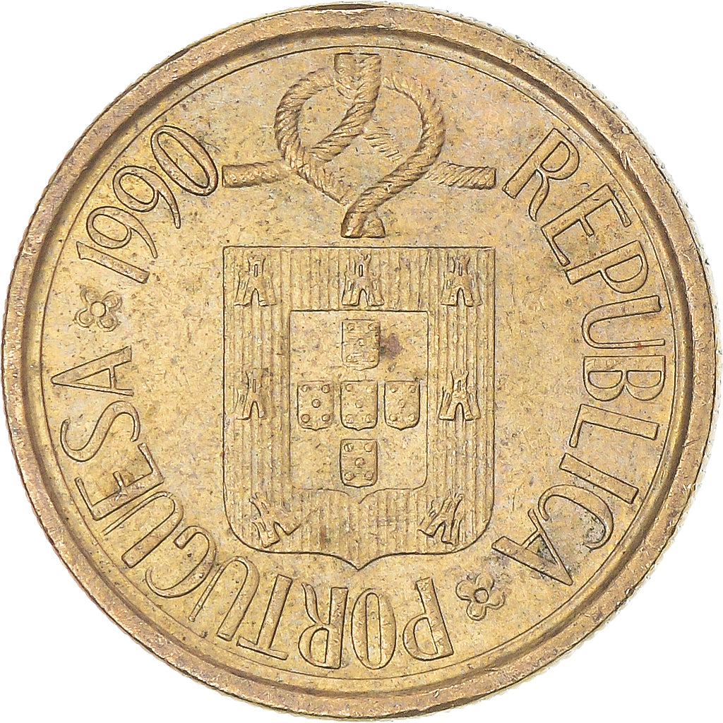 Coin, Portugal, 5 Escudos, 1990