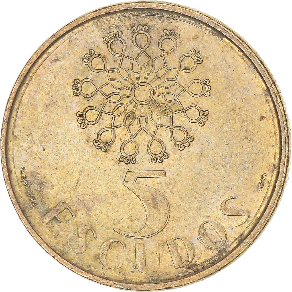 Coin, Portugal, 5 Escudos, 1990
