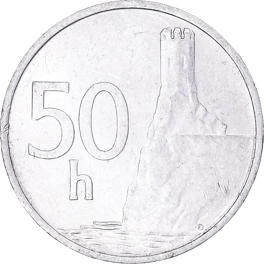 Coin, Slovakia, 50 Halierov, 1993