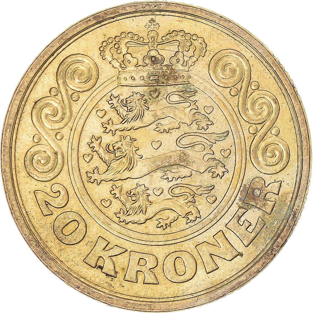 Monnaie, Danemark, 20 Kroner, 1990