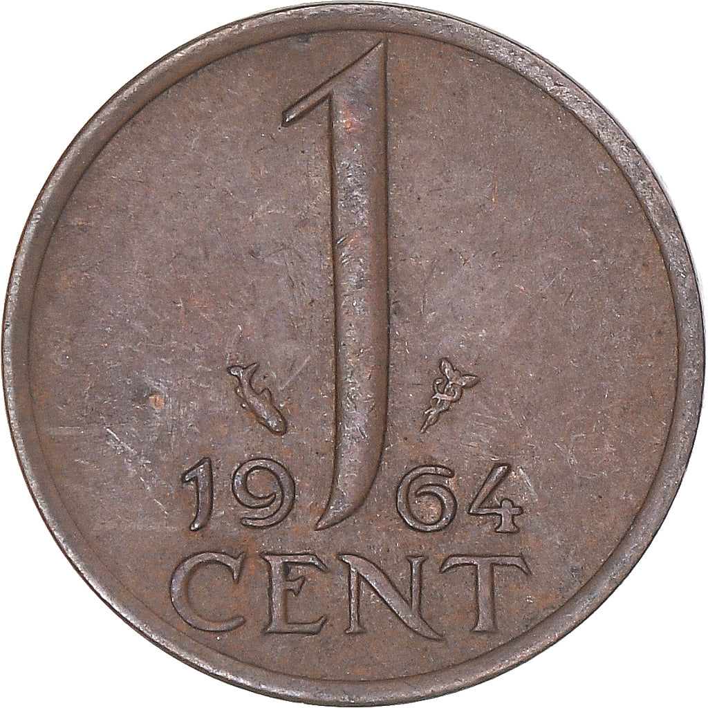 Moeda, Países Baixos, Cent, 1964