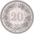 Moneda, Suiza, 20 Rappen, 1982