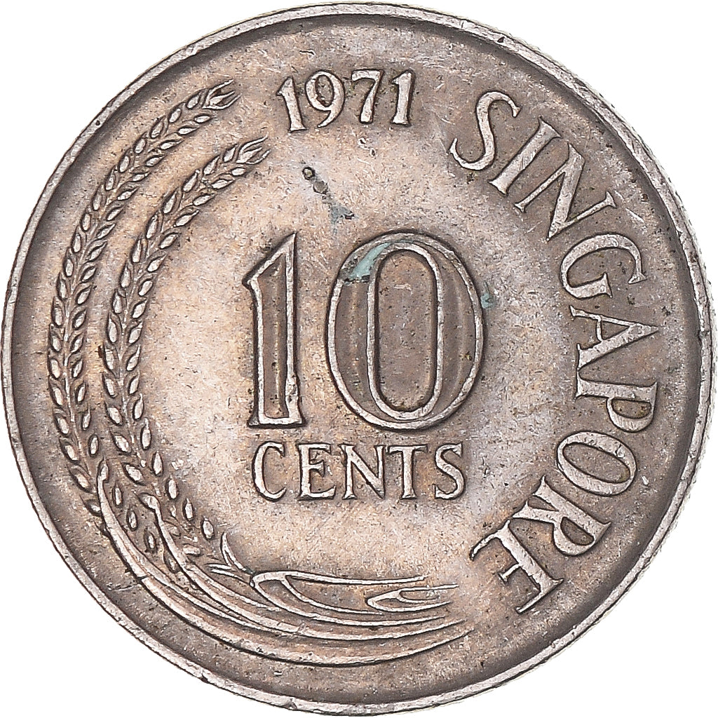 Coin, Singapore, 10 Cents, 1971
