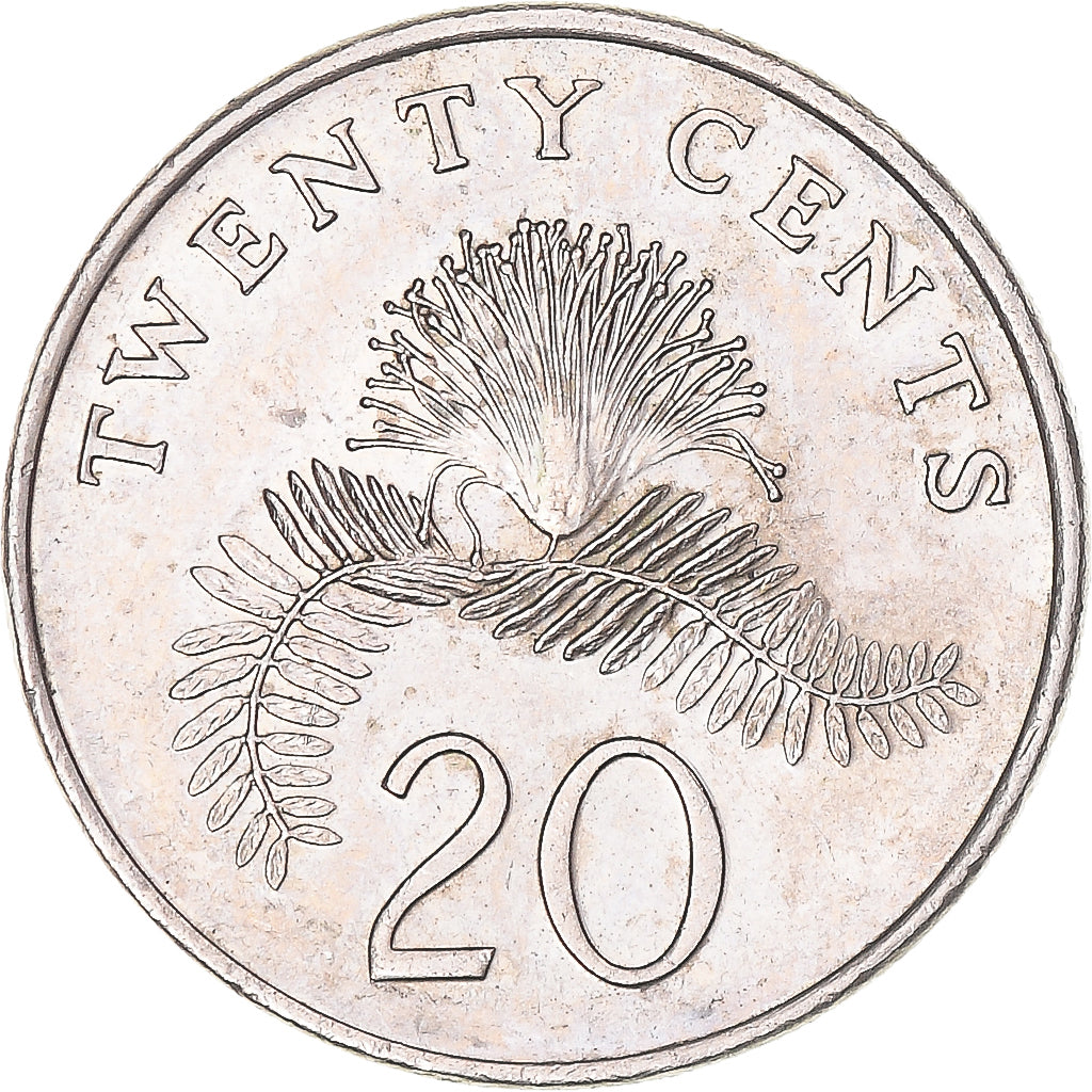Moneta, Singapore, 20 Cents, 1997
