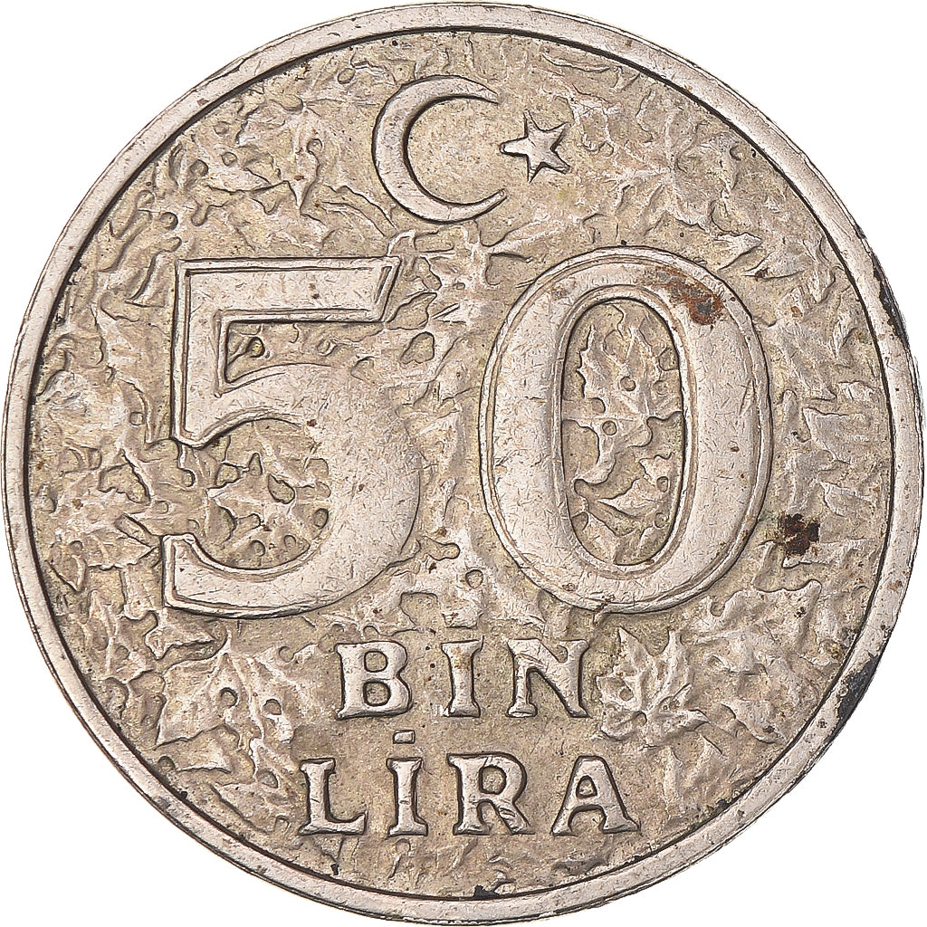 Munten, Turkije, 50000 Lira, 50 Bin Lira, 1998