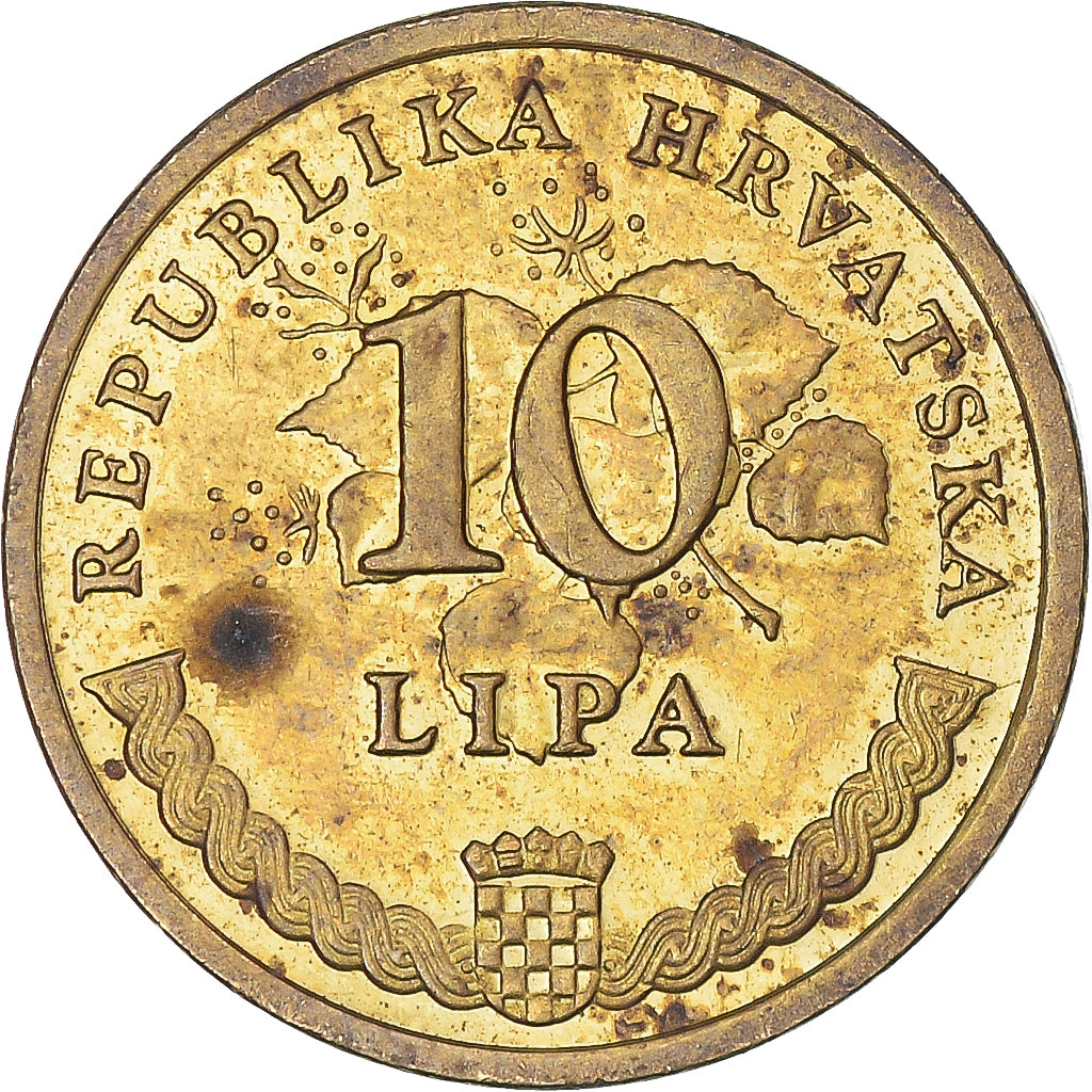 Moeda, Croácia, 10 Lipa, 2010