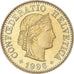 Münze, Schweiz, 5 Rappen, 1996