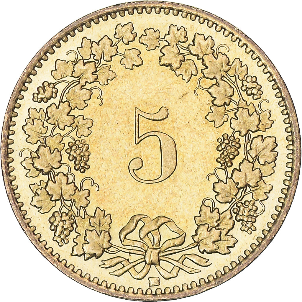 Münze, Schweiz, 5 Rappen, 1996