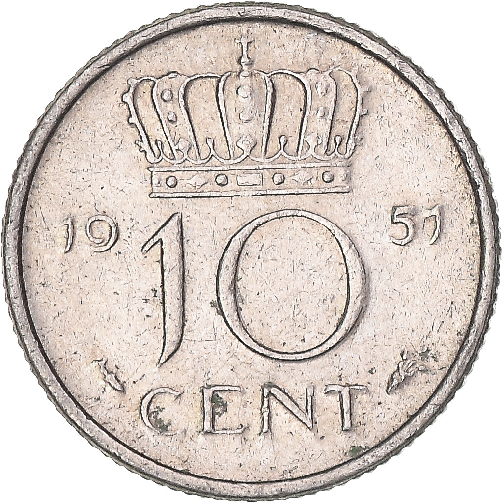 Moneta, Paesi Bassi, 10 Cents, 1951
