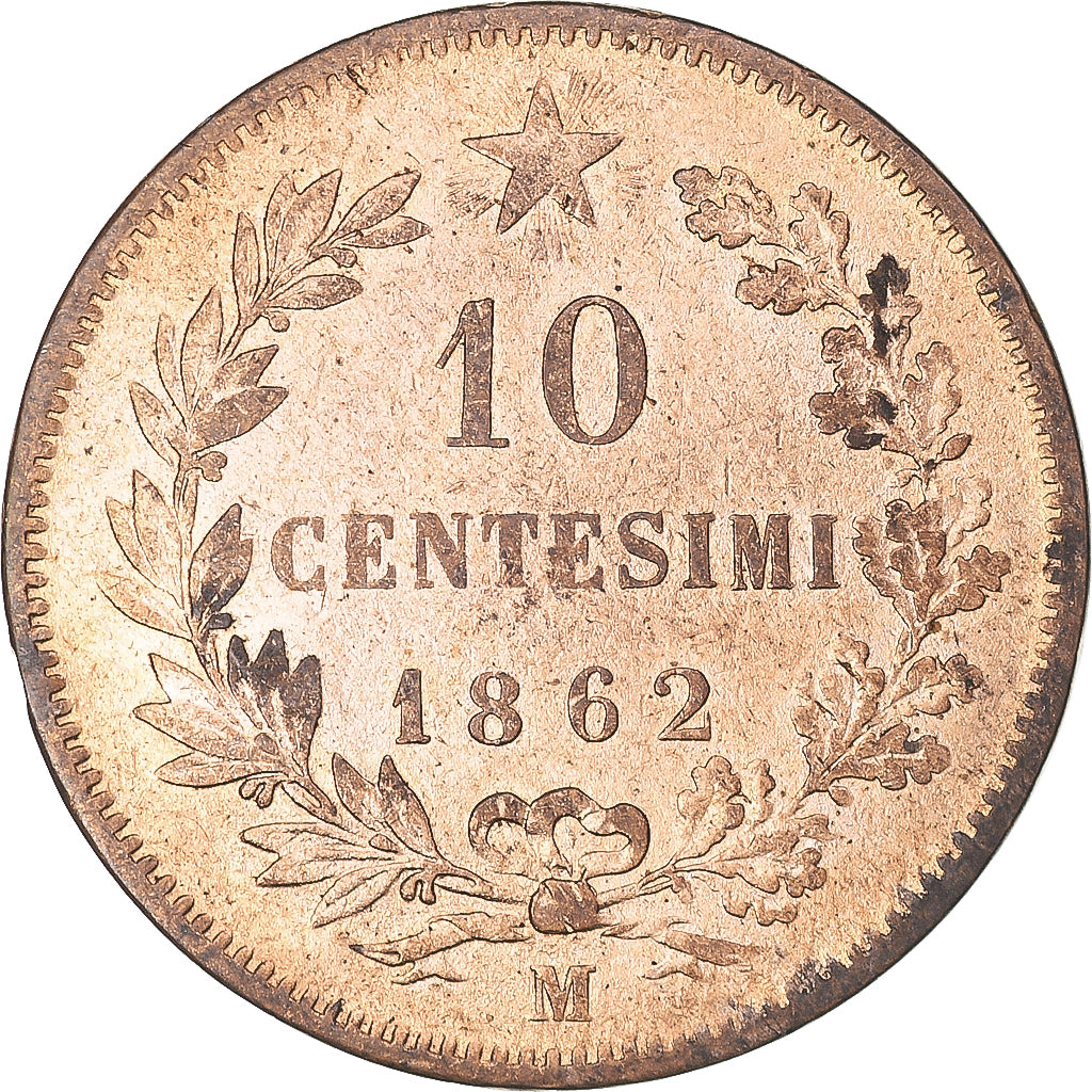 Moneta, Italia, 10 Centesimi, 1862