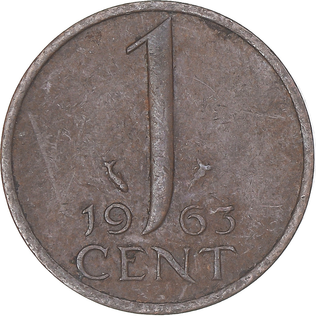 Moeda, Países Baixos, Cent, 1963