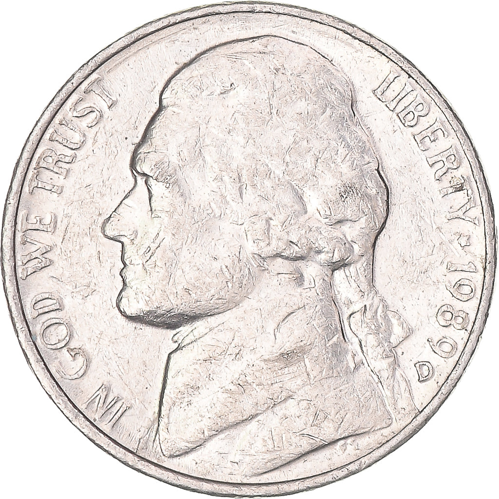 Munten, Verenigde Staten, 5 Cents, 1989