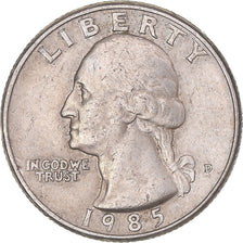 Coin, United States, Quarter, 1985
