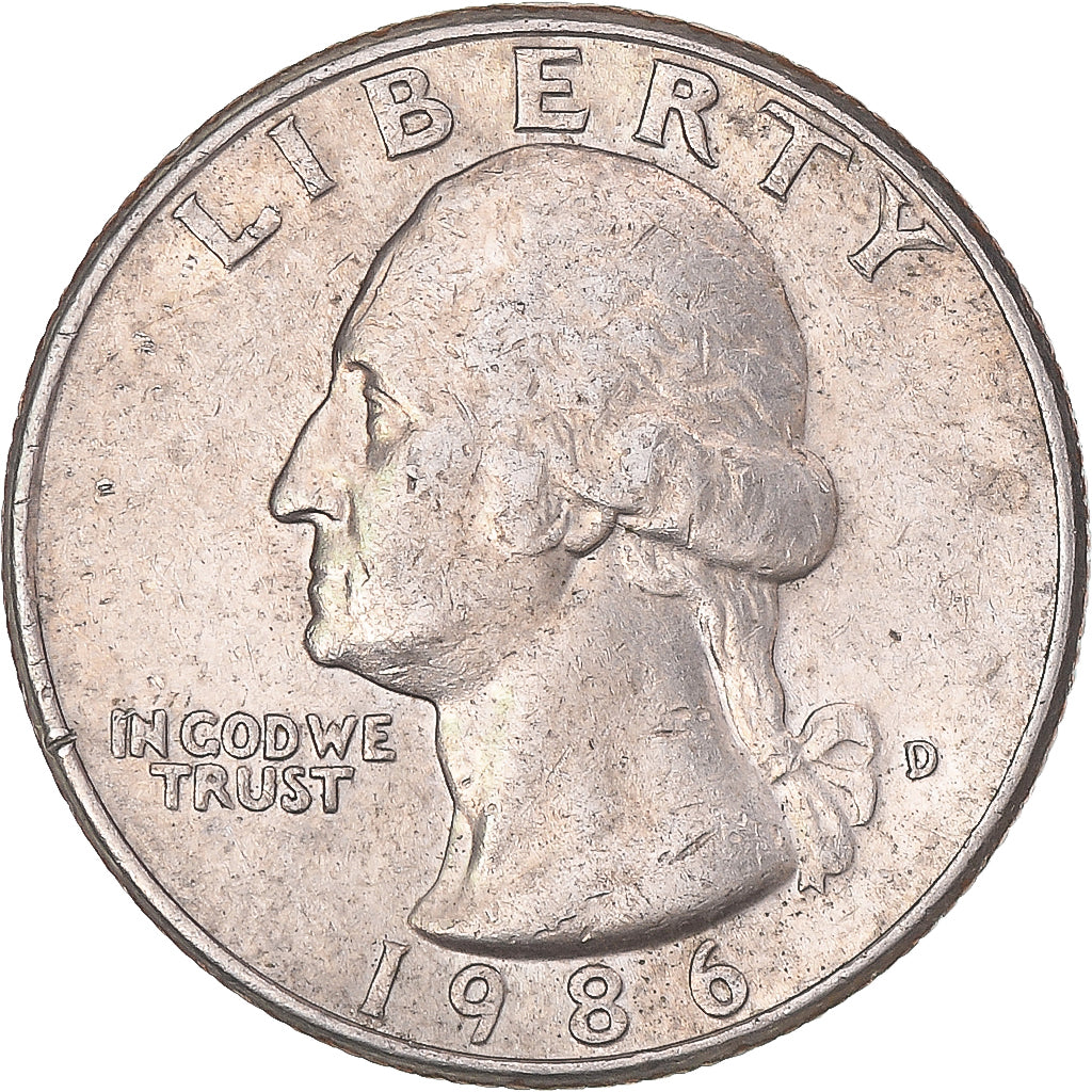 Münze, Vereinigte Staaten, Quarter, 1986