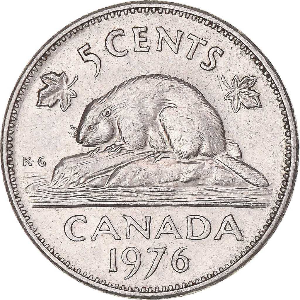 Moneta, Canada, 5 Cents, 1976