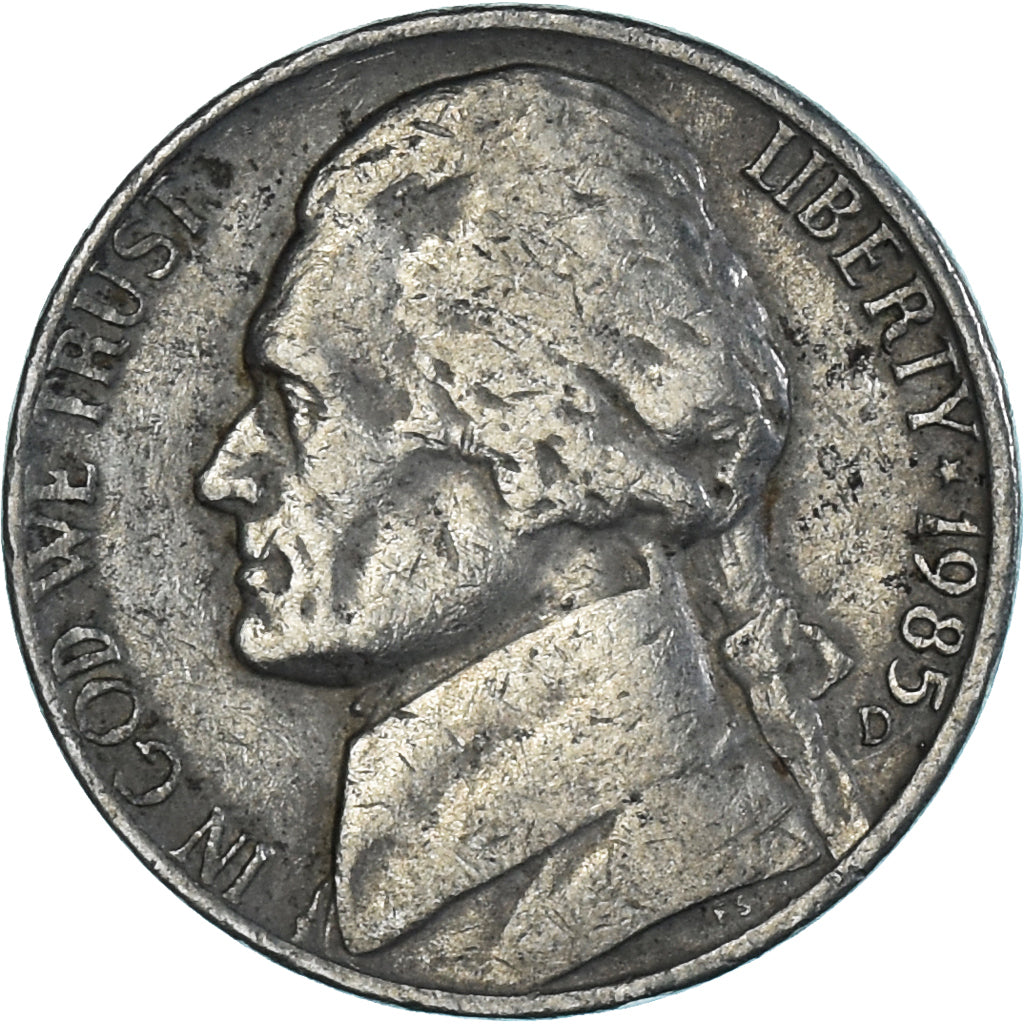 Münze, Vereinigte Staaten, 5 Cents, 1985