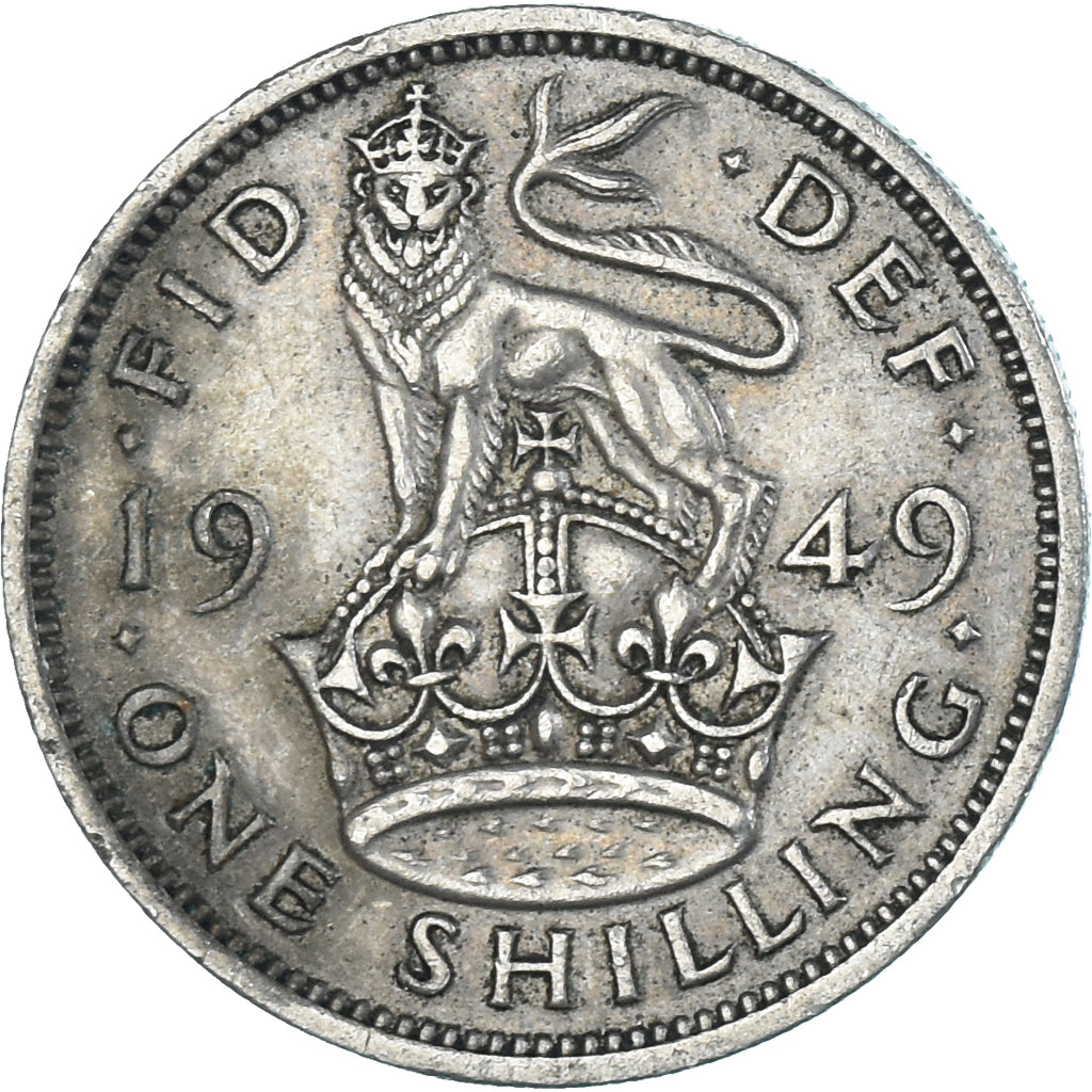 Münze, Großbritannien, Shilling, 1949