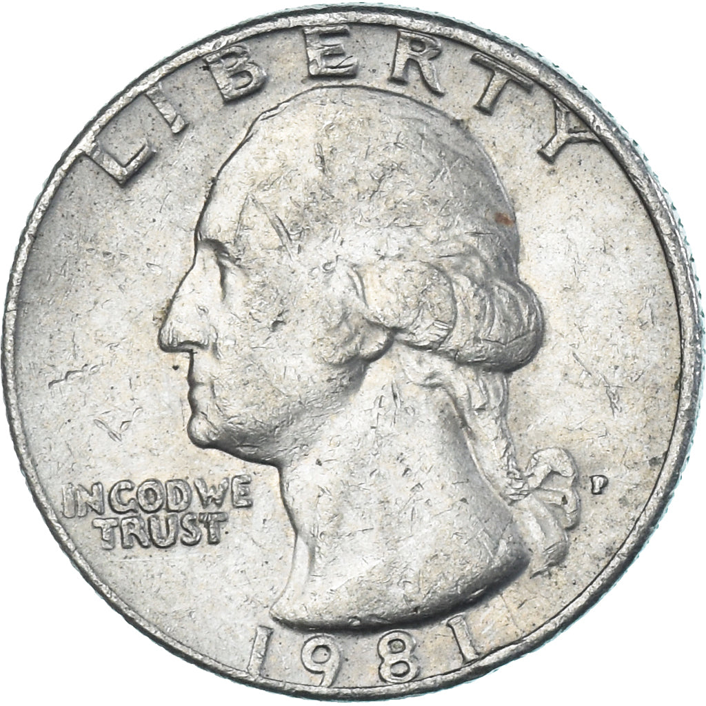 Moeda, Estados Unidos da América, Quarter, 1981