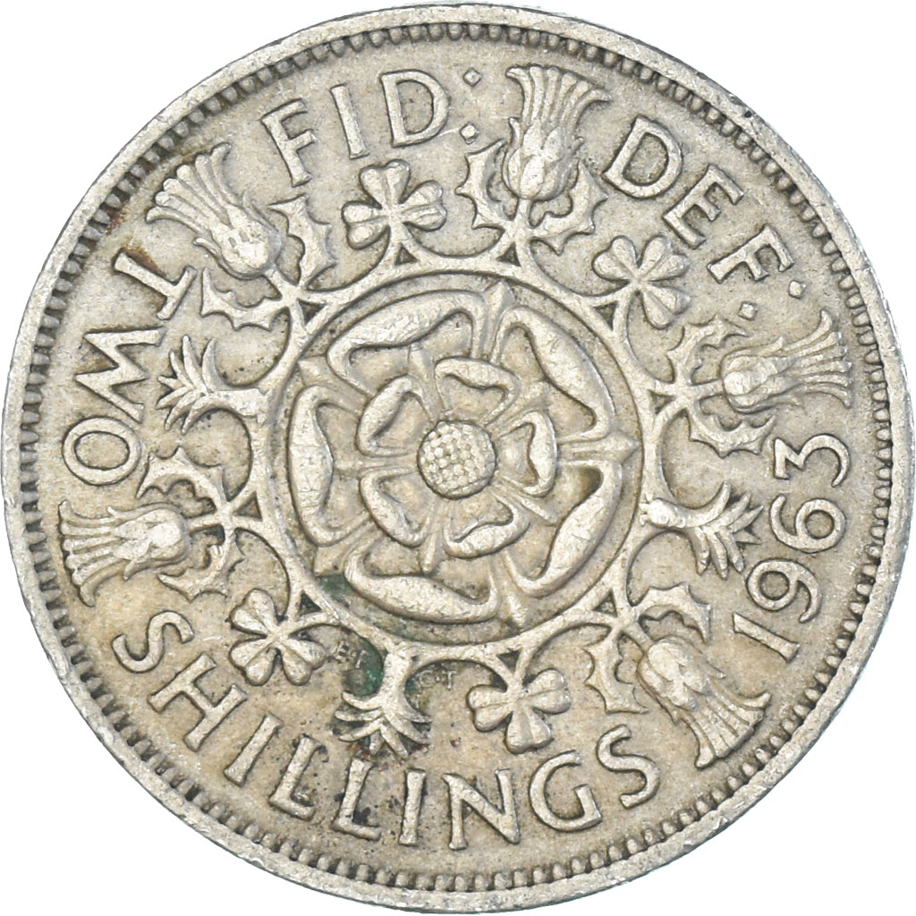 Moneta, Wielka Brytania, Florin, Two Shillings, 1963