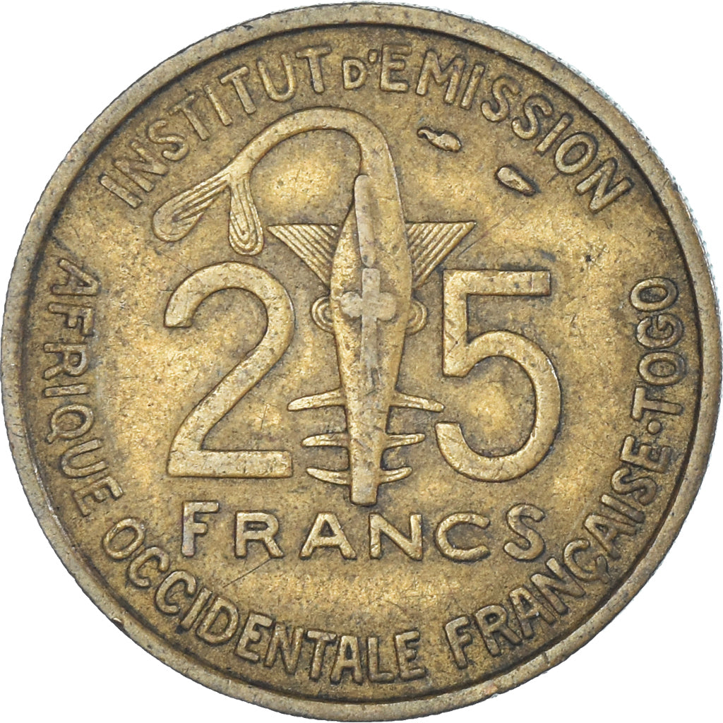 Moneta, Africa occidentale francese, 25 Francs, 1957