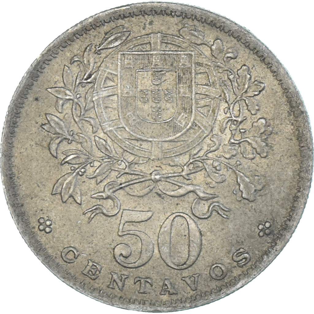 Coin, Portugal, 50 Centavos, 1957