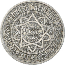 Moeda, Marrocos, 10 Francs, 1366