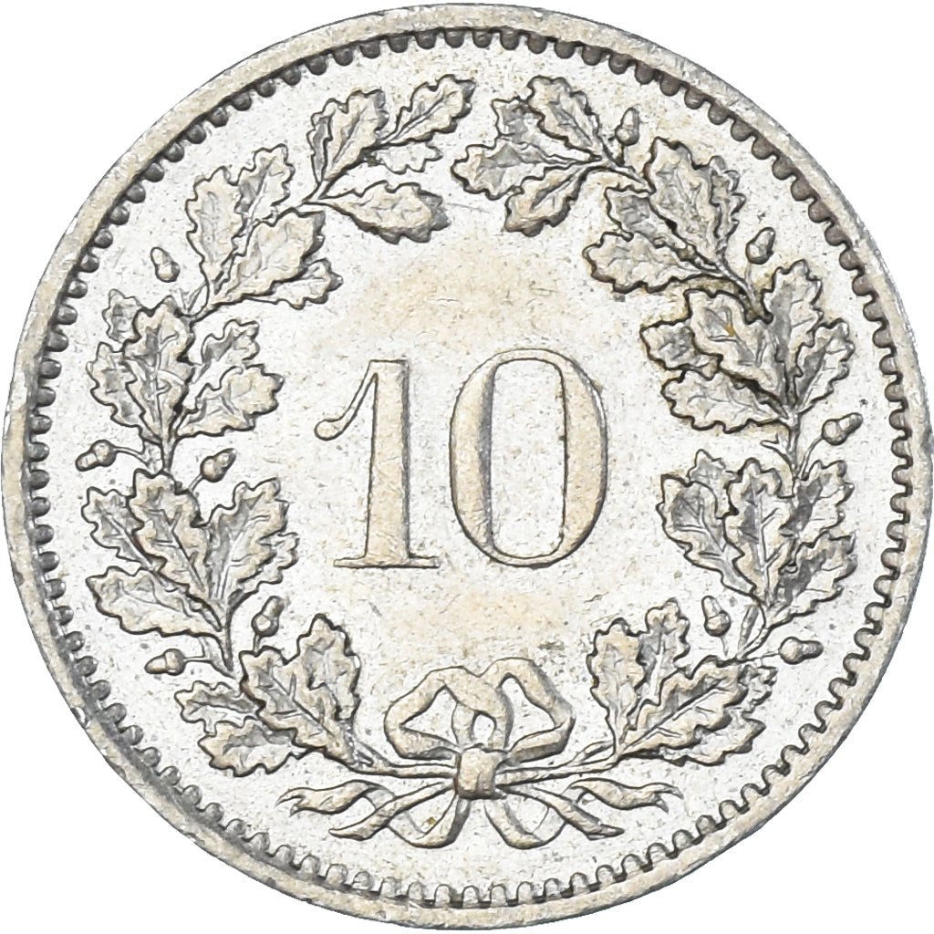 Moneda, Suiza, 10 Rappen, 1972
