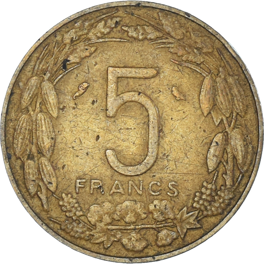 Coin, Cameroon, 5 Francs, 1962