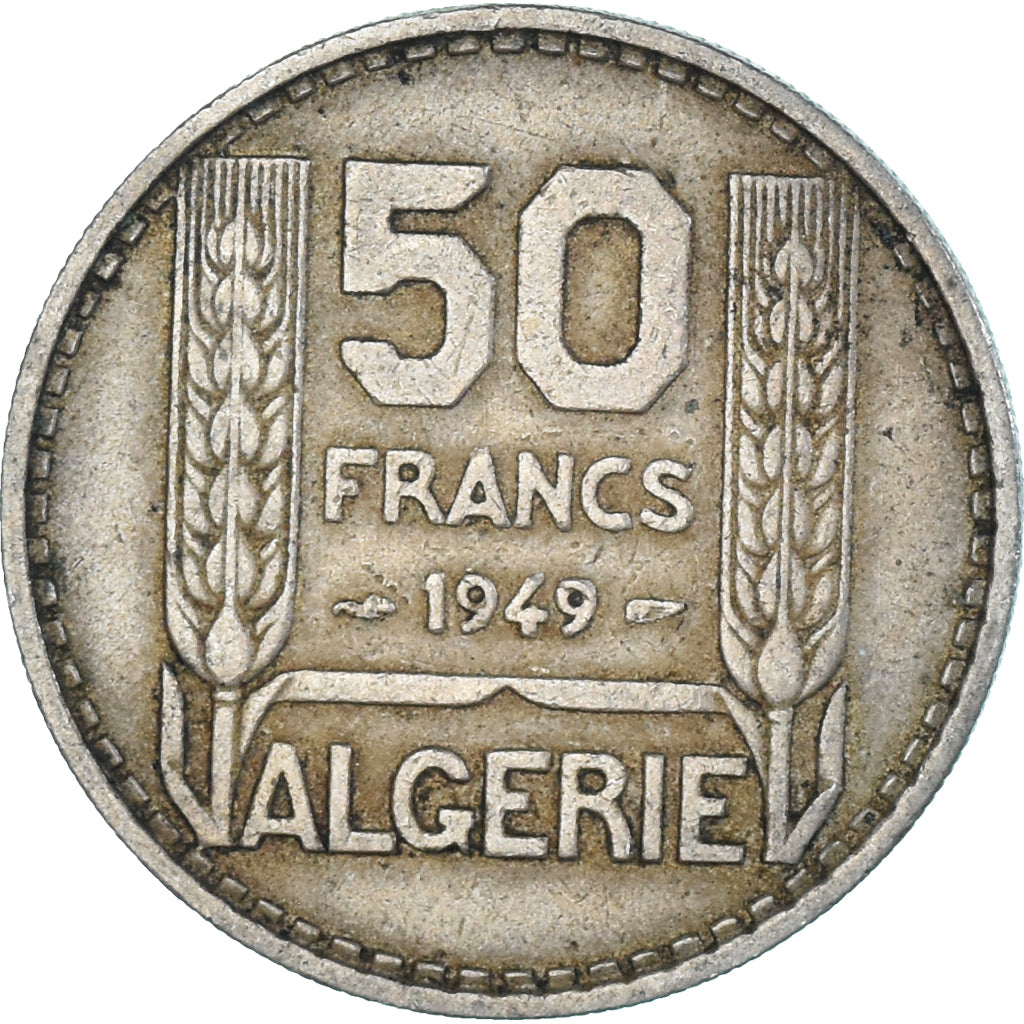 Coin, Algeria, 50 Francs, 1949