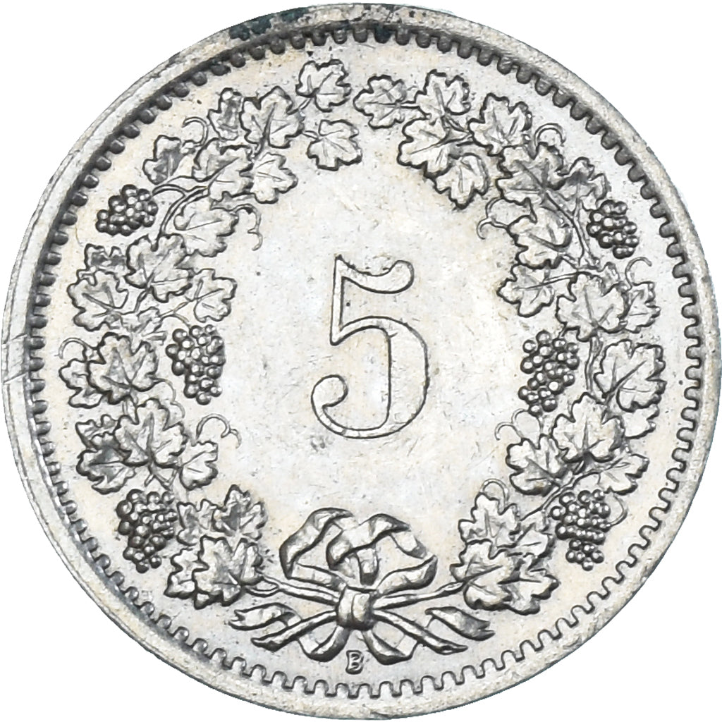 Moneda, Suiza, 5 Rappen, 1969