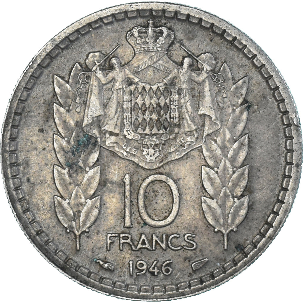 Monnaie, Monaco, 10 Francs, 1946