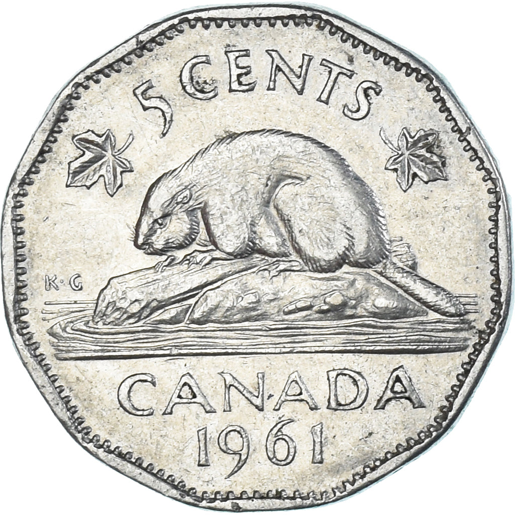 Moneta, Canada, 5 Cents, 1961